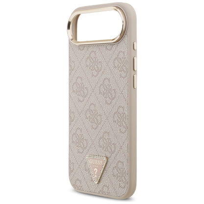 MagSafe futrola za Apple iPhone 17 Air, Guess, 4G Triangle Logo, Zlatno Roza