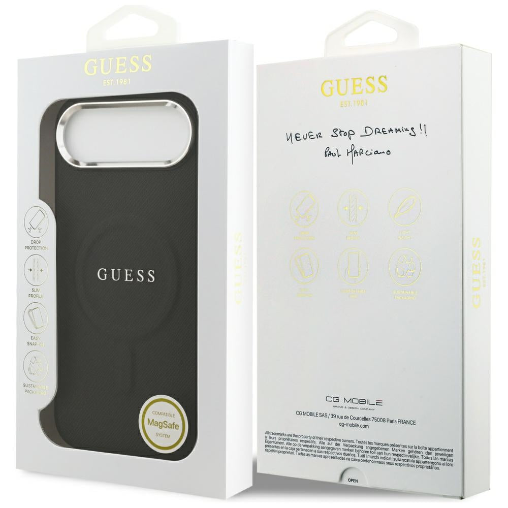 MagSafe futrola za Apple iPhone 17 Air, Guess, Classic Logo, Crna