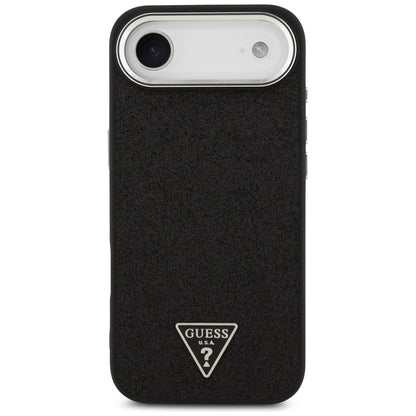 MagSafe futrola za Apple iPhone 17 Air, Guess, Glitter Triangle Logo, Crna