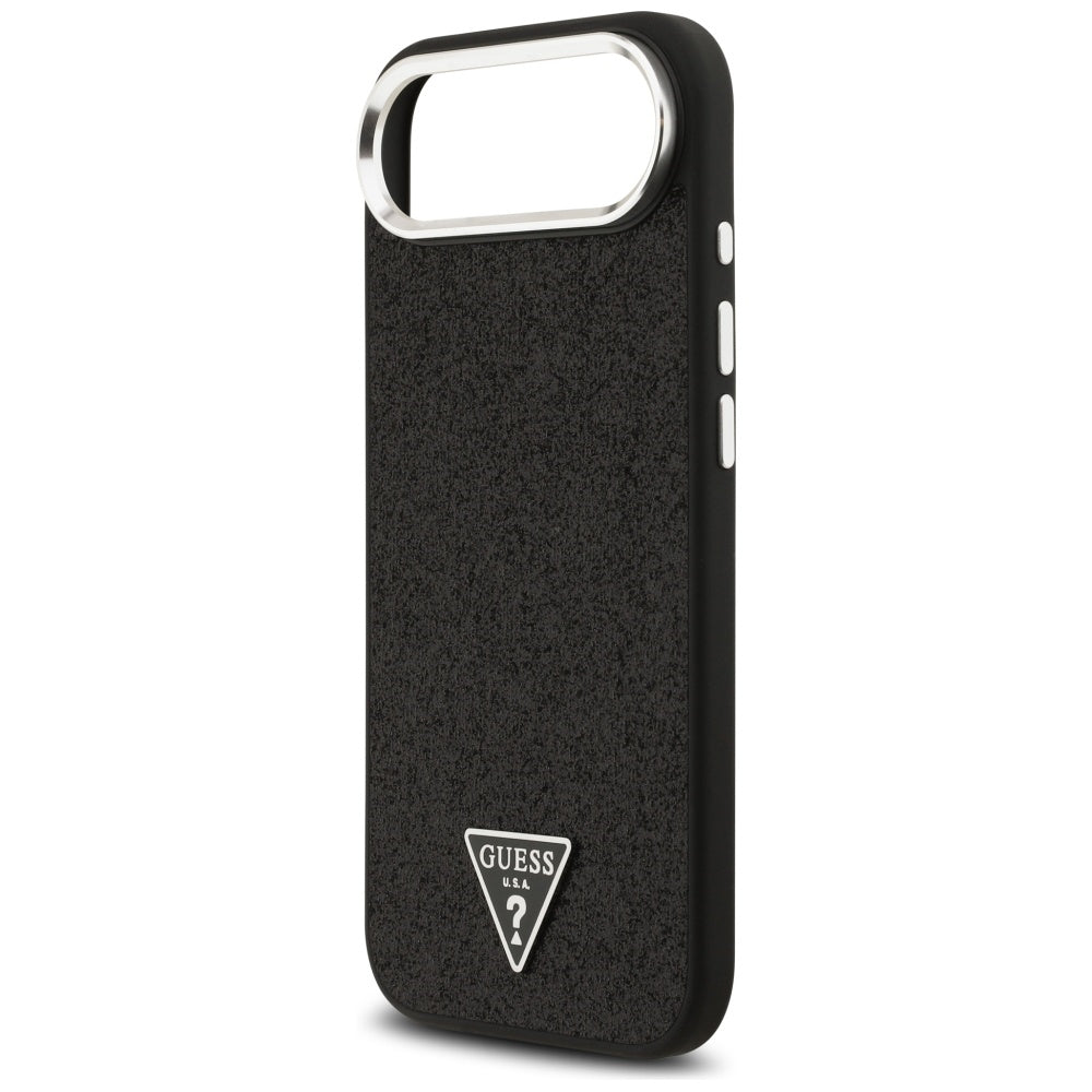 MagSafe futrola za Apple iPhone 17 Air, Guess, Glitter Triangle Logo, Crna