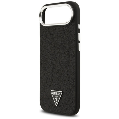 MagSafe futrola za Apple iPhone 17 Air, Guess, Glitter Triangle Logo, Crna