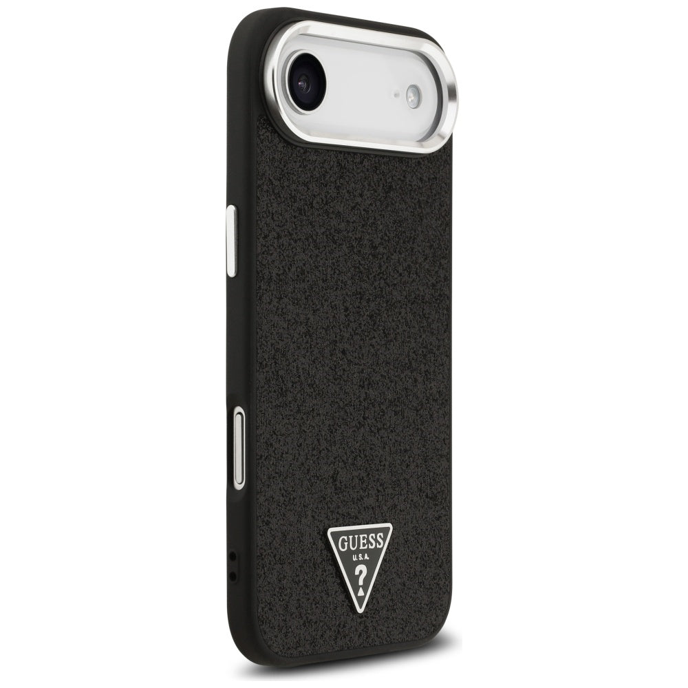 MagSafe futrola za Apple iPhone 17 Air, Guess, Glitter Triangle Logo, Crna