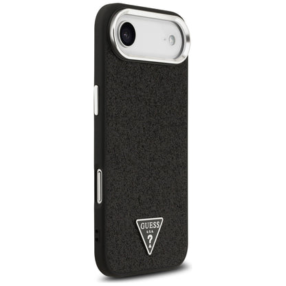 MagSafe futrola za Apple iPhone 17 Air, Guess, Glitter Triangle Logo, Crna