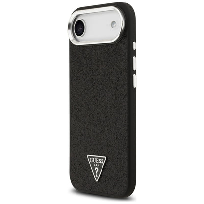MagSafe futrola za Apple iPhone 17 Air, Guess, Glitter Triangle Logo, Crna