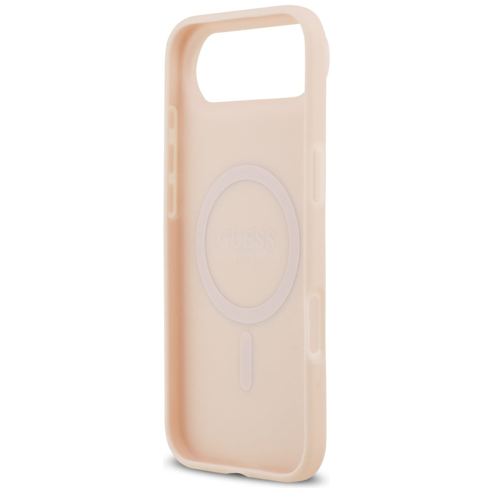 Futrola MagSafe za Apple iPhone 17 Air, Guess, Grained Flowers, Roza