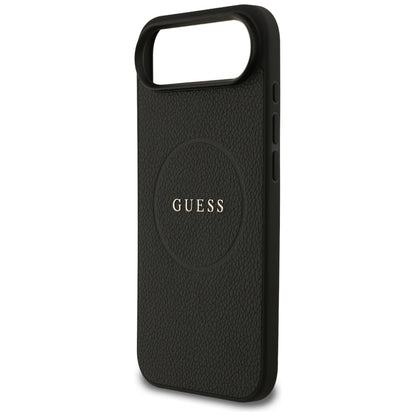 MagSafe futrola za Apple iPhone 17 Air, Guess, Grained Gold Ring, Crna