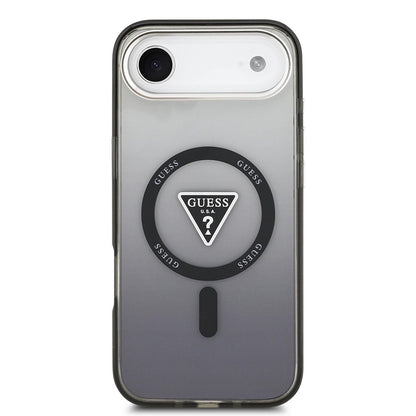 MagSafe futrola za Apple iPhone 17 Air, Guess, IML Gradient Triangle Logo, Crna