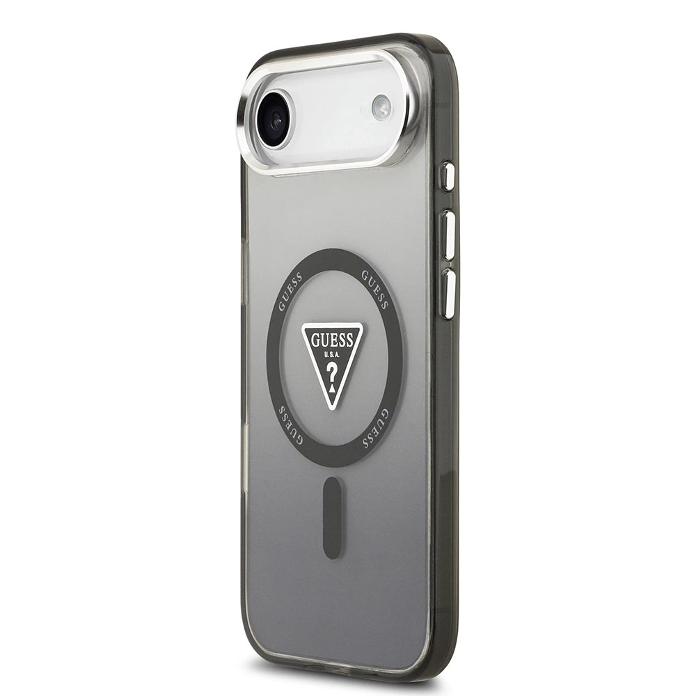 MagSafe futrola za Apple iPhone 17 Air, Guess, IML Gradient Triangle Logo, Crna