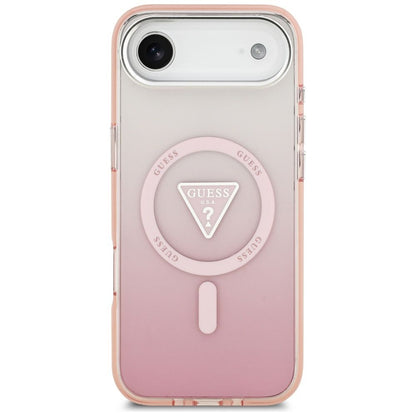 Futrola MagSafe za Apple iPhone 17 Air, Guess, IML Gradient Triangle Logo, Roza