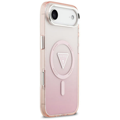 Futrola MagSafe za Apple iPhone 17 Air, Guess, IML Gradient Triangle Logo, Roza