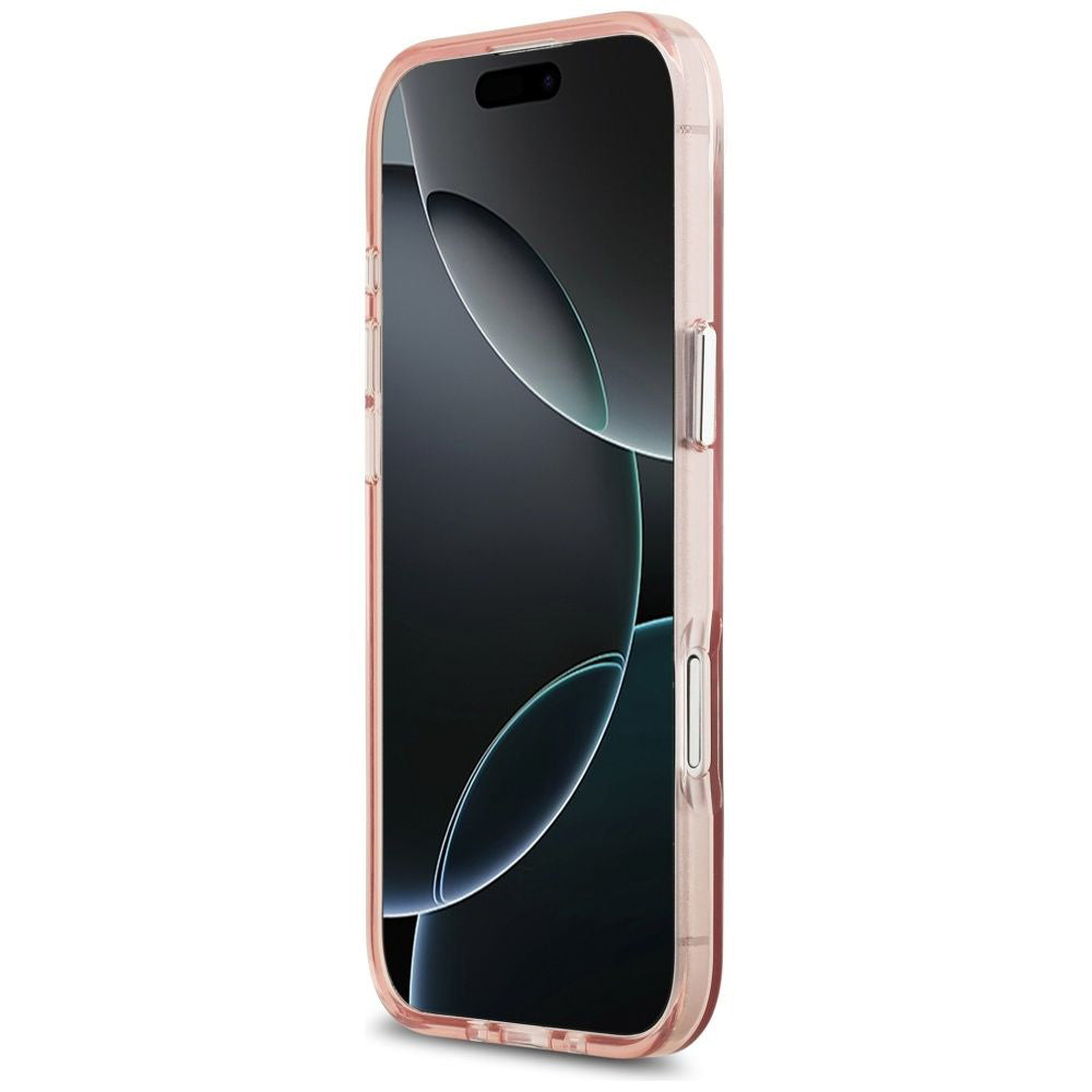 Futrola MagSafe za Apple iPhone 17 Air, Guess, IML Gradient Triangle Logo, Roza