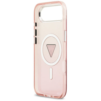 Futrola MagSafe za Apple iPhone 17 Air, Guess, IML Gradient Triangle Logo, Roza