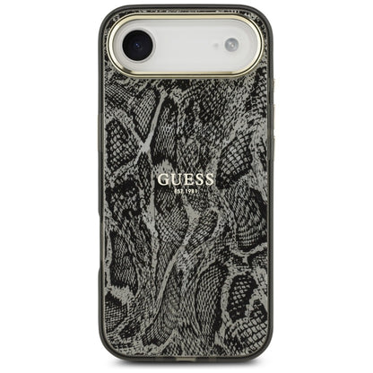 MagSafe torbica za Apple iPhone 17 Air, Guess, Python uzorak, Crna