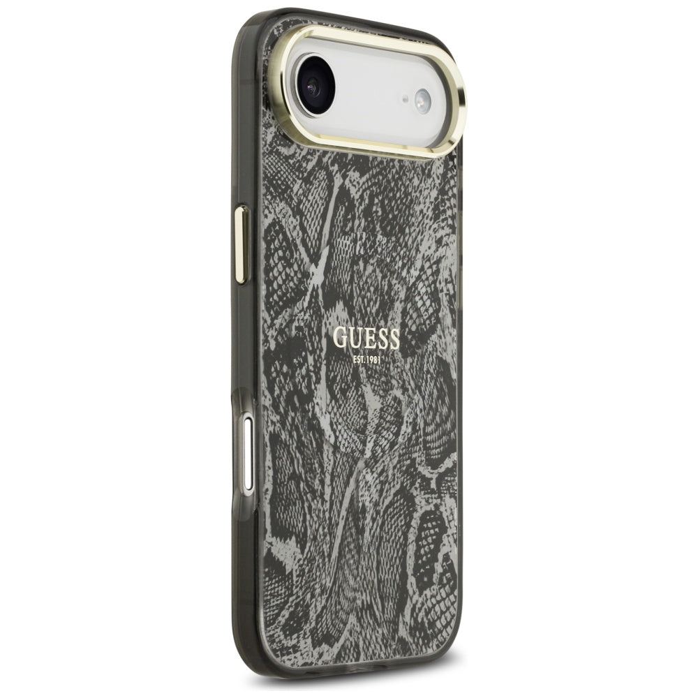 MagSafe torbica za Apple iPhone 17 Air, Guess, Python uzorak, Crna