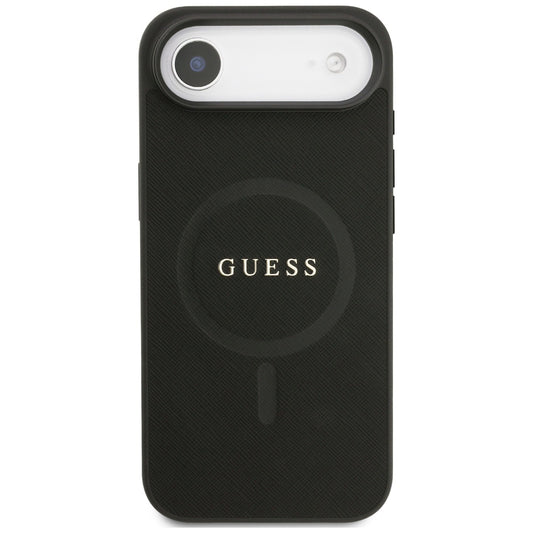 Futrola MagSafe za Apple iPhone 17 Air, Guess, Saffiano Classic Logo, Crna