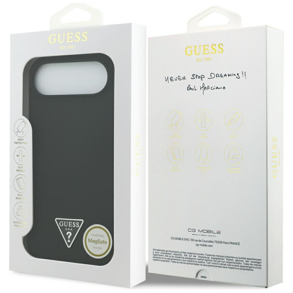 MagSafe futrola za Apple iPhone 17 Air, Guess, Triangle Logo, Crna