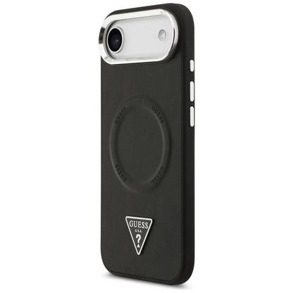 MagSafe futrola za Apple iPhone 17 Air, Guess, Triangle Logo, Crno Srebrna