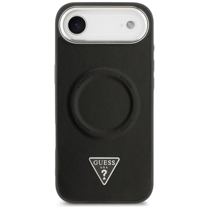 MagSafe futrola za Apple iPhone 17 Air, Guess, Triangle Logo, Crno Srebrna