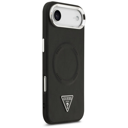 MagSafe futrola za Apple iPhone 17 Air, Guess, Triangle Logo, Crno Srebrna