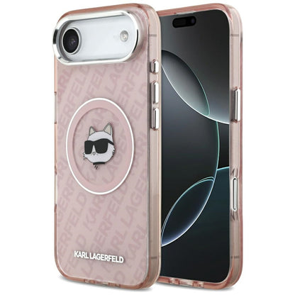 Futrola MagSafe za Apple iPhone 17 Air, Karl Lagerfeld, IML Choupette`s Head, Roza