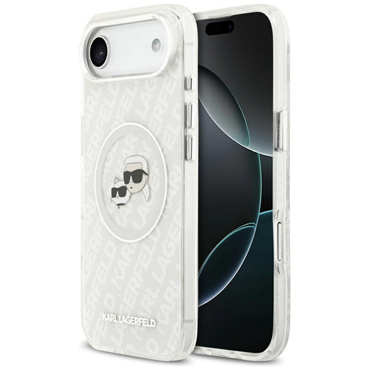 MagSafe futrola za Apple iPhone 17 Air, Karl Lagerfeld, IML Glitter Karl & Choupette`s Heads, Siva