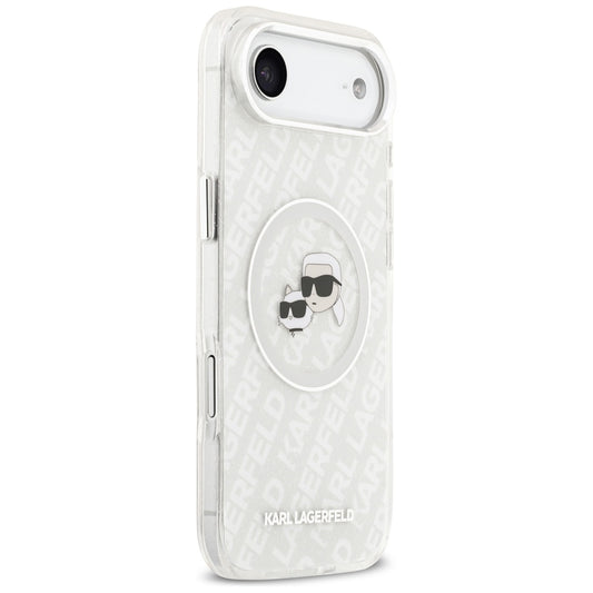 MagSafe futrola za Apple iPhone 17 Air, Karl Lagerfeld, IML Glitter Karl & Choupette`s Heads, Siva