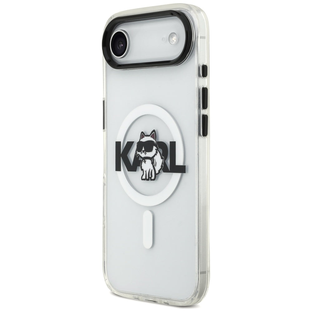 Futrola MagSafe za Apple iPhone 17 Air, Karl Lagerfeld, IML Sketch Logo Choupette, Prozirna