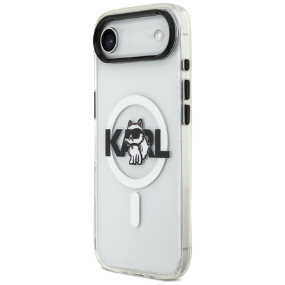 Futrola MagSafe za Apple iPhone 17 Air, Karl Lagerfeld, IML Sketch Logo Choupette, Prozirna