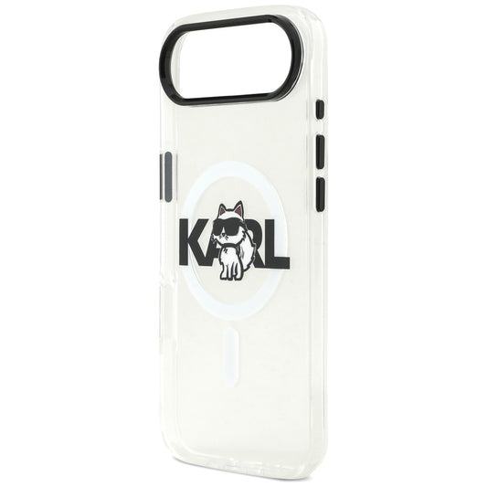 Futrola MagSafe za Apple iPhone 17 Air, Karl Lagerfeld, IML Sketch Logo Choupette, Prozirna