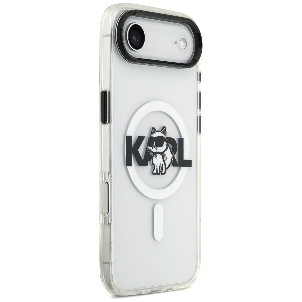 Futrola MagSafe za Apple iPhone 17 Air, Karl Lagerfeld, IML Sketch Logo Choupette, Prozirna