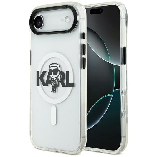 Futrola MagSafe za Apple iPhone 17 Air, Karl Lagerfeld, IML Sketch Logo Karl, Prozirna