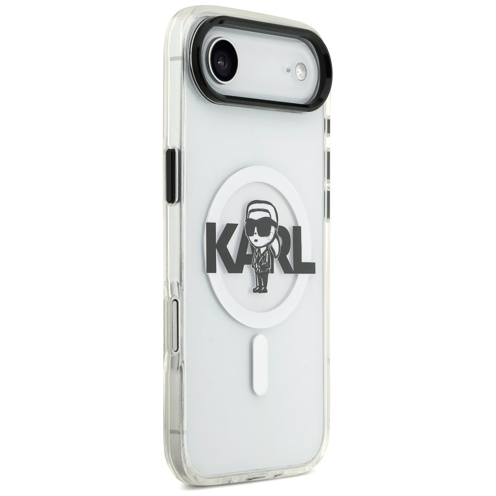 Futrola MagSafe za Apple iPhone 17 Air, Karl Lagerfeld, IML Sketch Logo Karl, Prozirna