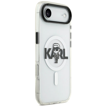 Futrola MagSafe za Apple iPhone 17 Air, Karl Lagerfeld, IML Sketch Logo Karl, Prozirna