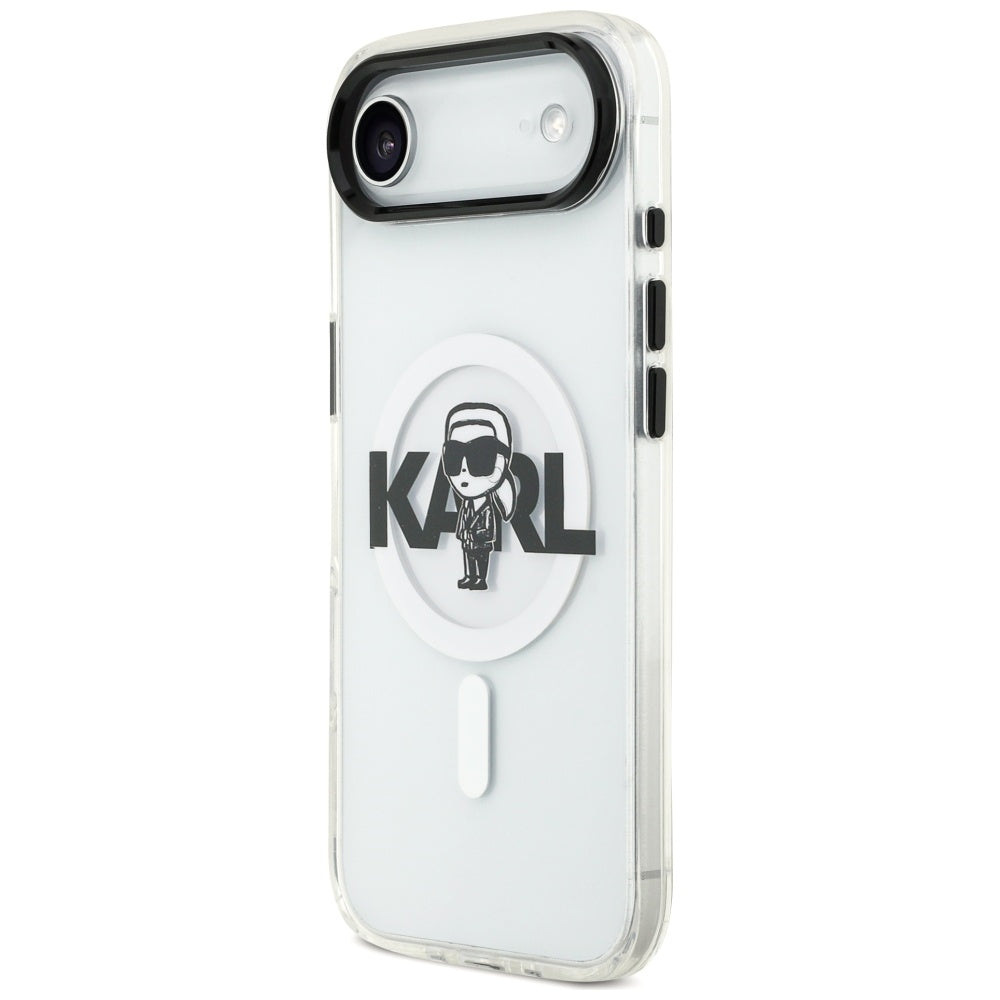 Futrola MagSafe za Apple iPhone 17 Air, Karl Lagerfeld, IML Sketch Logo Karl, Prozirna