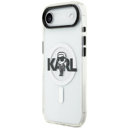 Futrola MagSafe za Apple iPhone 17 Air, Karl Lagerfeld, IML Sketch Logo Karl, Prozirna
