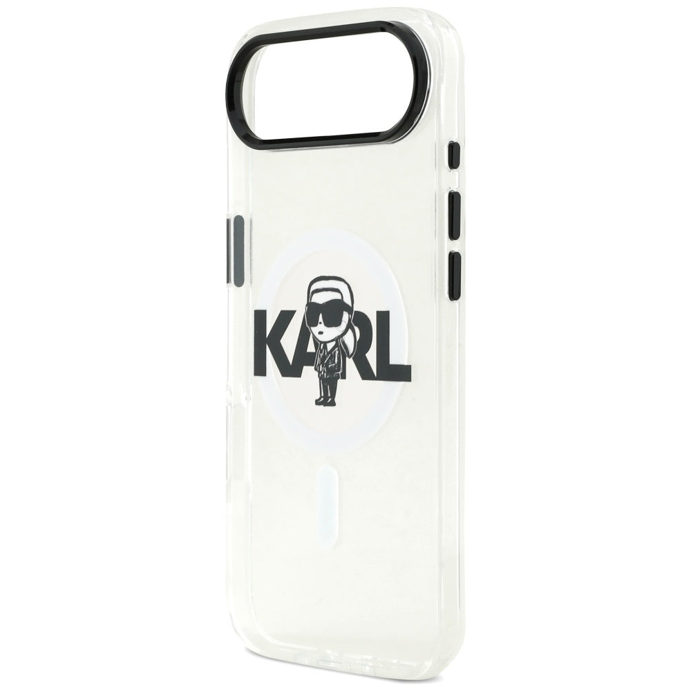 Futrola MagSafe za Apple iPhone 17 Air, Karl Lagerfeld, IML Sketch Logo Karl, Prozirna