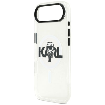 Futrola MagSafe za Apple iPhone 17 Air, Karl Lagerfeld, IML Sketch Logo Karl, Prozirna