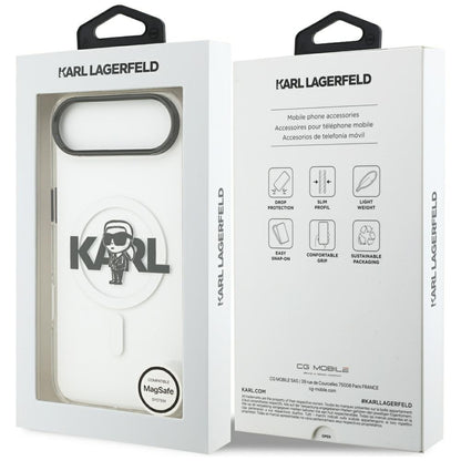 Futrola MagSafe za Apple iPhone 17 Air, Karl Lagerfeld, IML Sketch Logo Karl, Prozirna