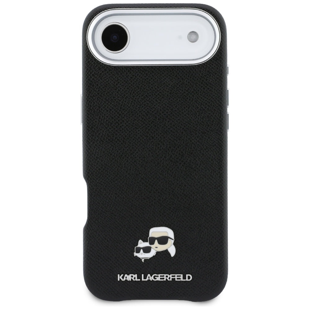 Futrola MagSafe za Apple iPhone 17 Air, Karl Lagerfeld, Karl & Choupette Head's Pin, Crna
