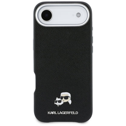 Futrola MagSafe za Apple iPhone 17 Air, Karl Lagerfeld, Karl & Choupette Head's Pin, Crna