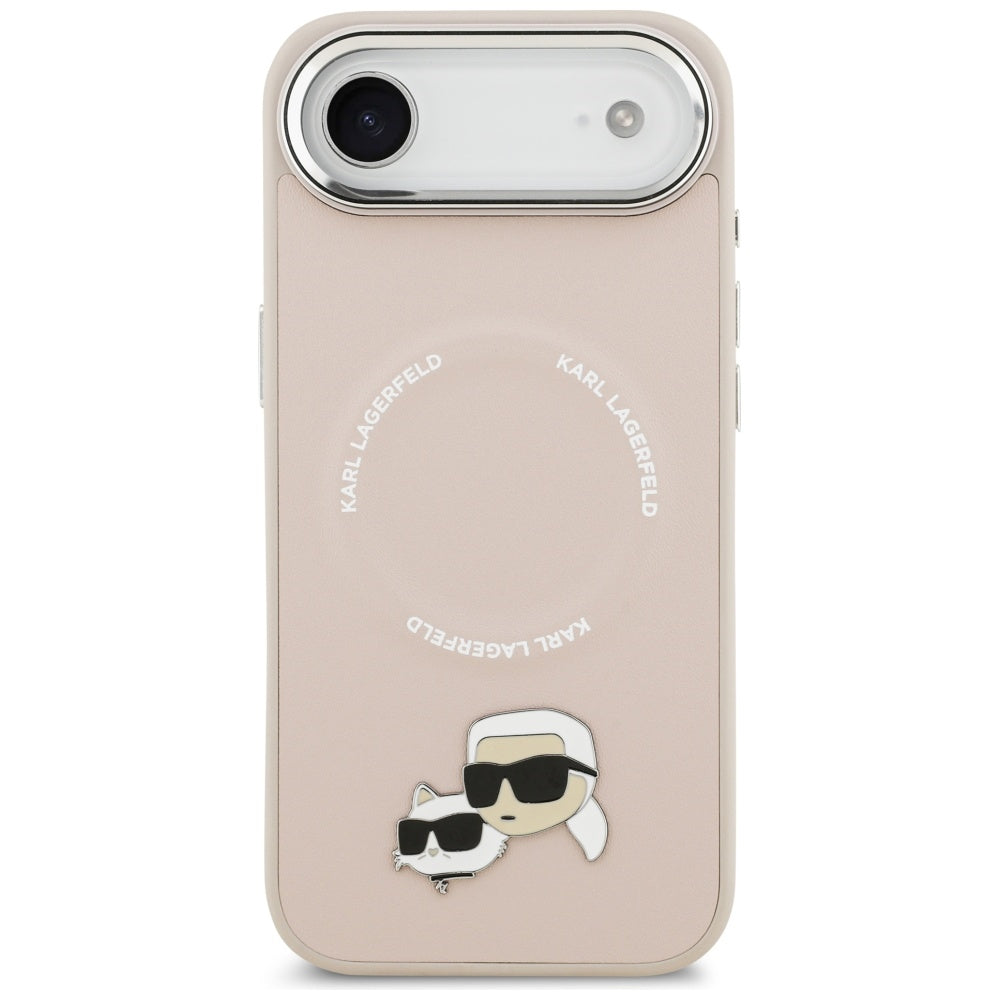 MagSafe futrola za Apple iPhone 17 Air, Karl Lagerfeld, Karl & Choupette Pins, Roza