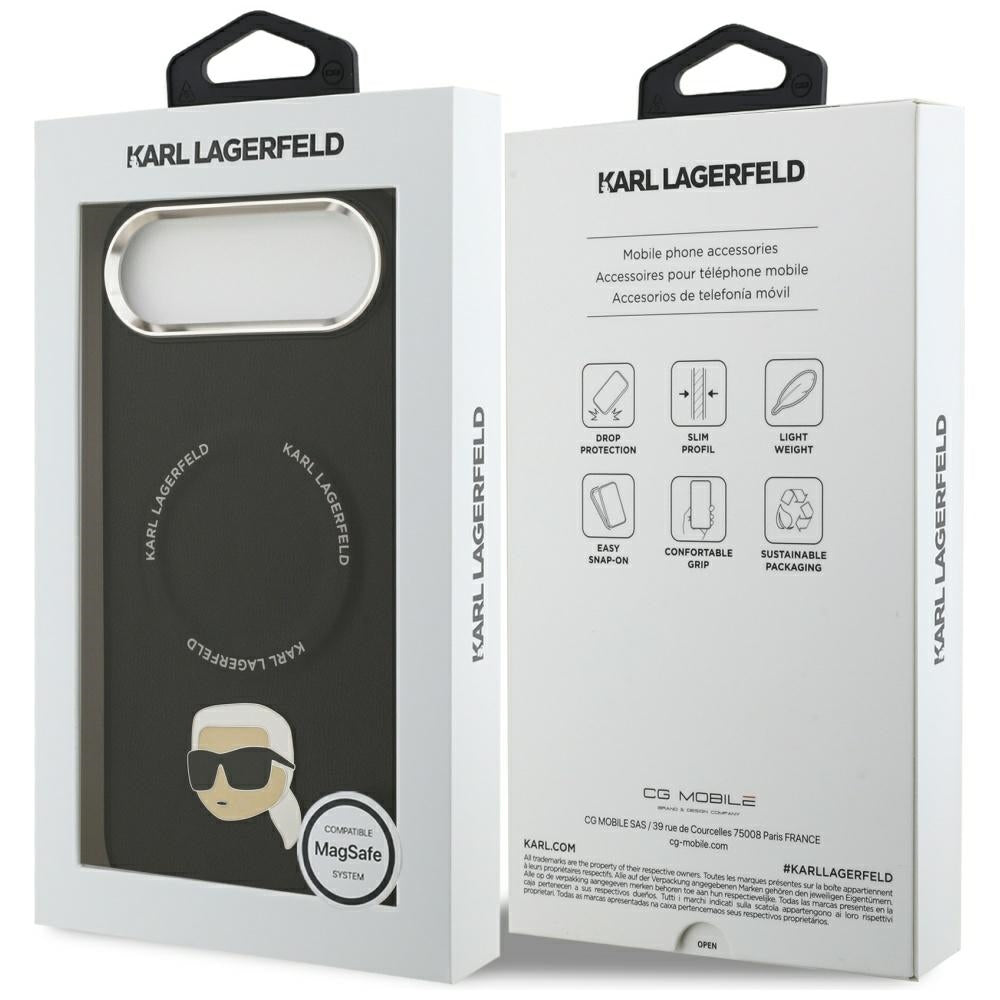 MagSafe futrola za Apple iPhone 17 Air, Karl Lagerfeld, Karl Pin, Crna