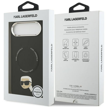 MagSafe futrola za Apple iPhone 17 Air, Karl Lagerfeld, Karl Pin, Crna