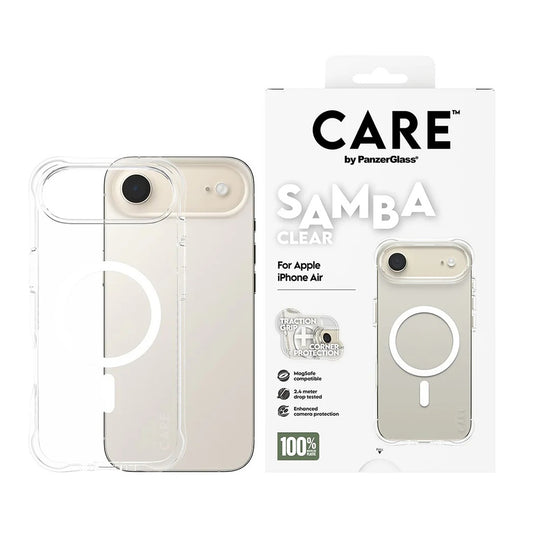 Futrola MagSafe za Apple iPhone 17 Air, PanzerGlass, Care Fashionable, Bijela Prozirna