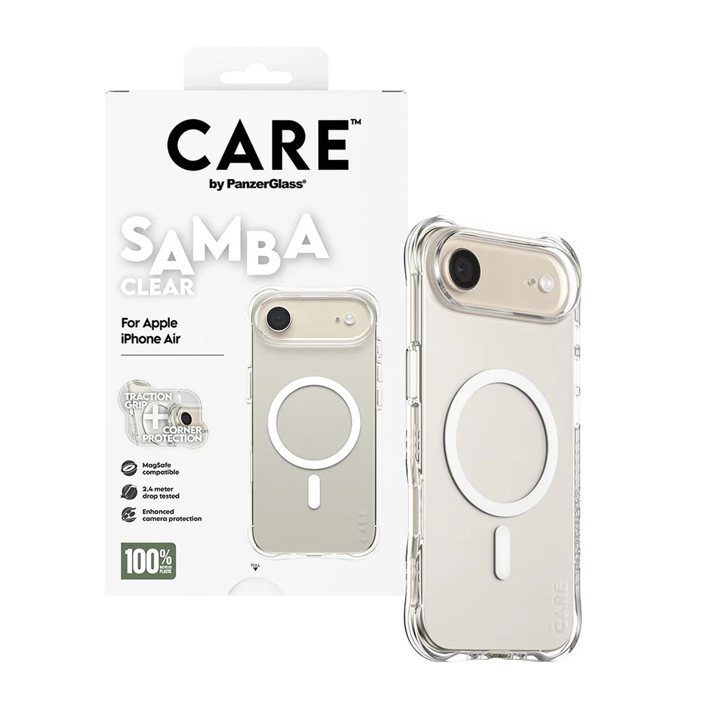 Futrola MagSafe za Apple iPhone 17 Air, PanzerGlass, Care Fashionable, Bijela Prozirna