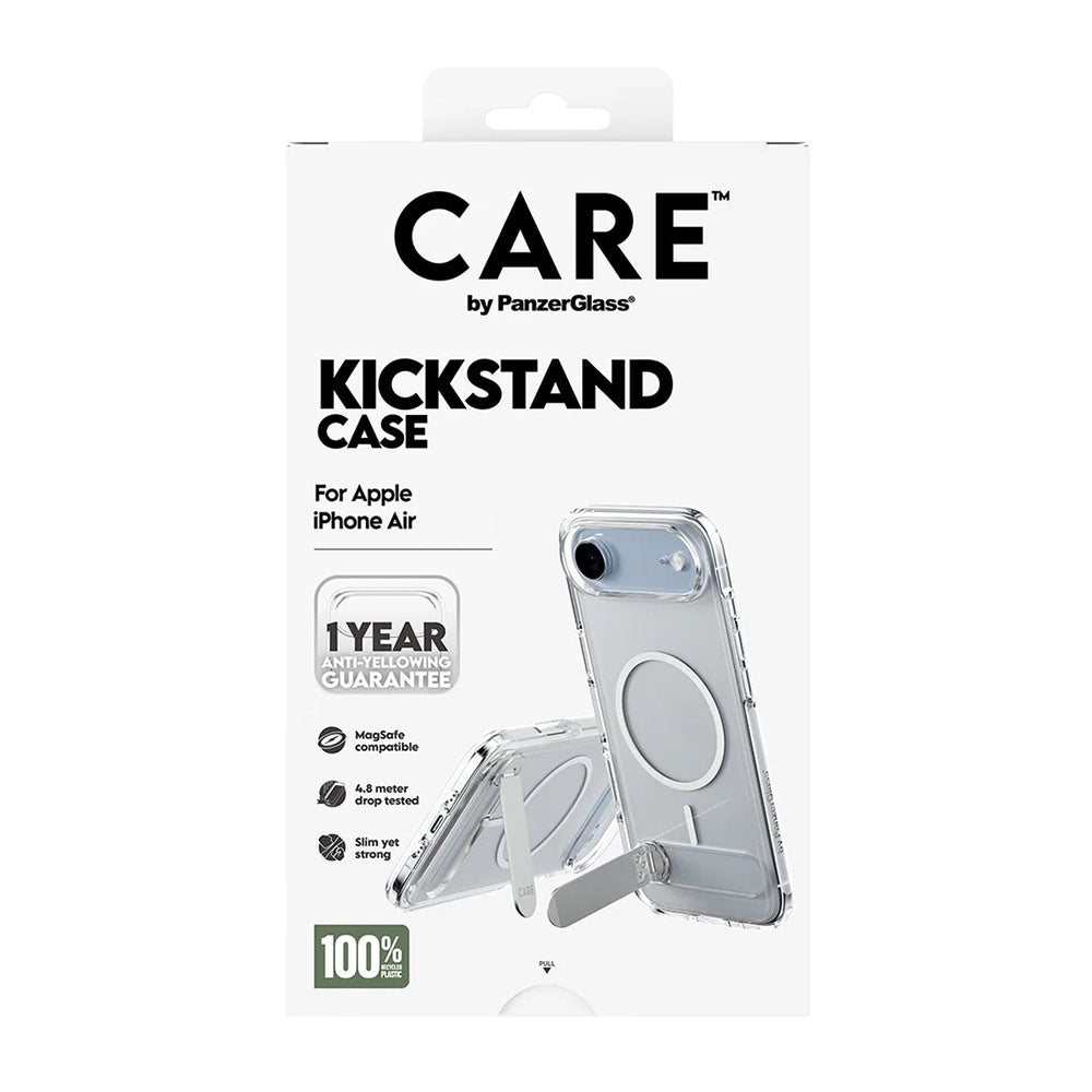 Futrola MagSafe za Apple iPhone 17 Air, PanzerGlass, Care Feature Kickstand, Prozirna