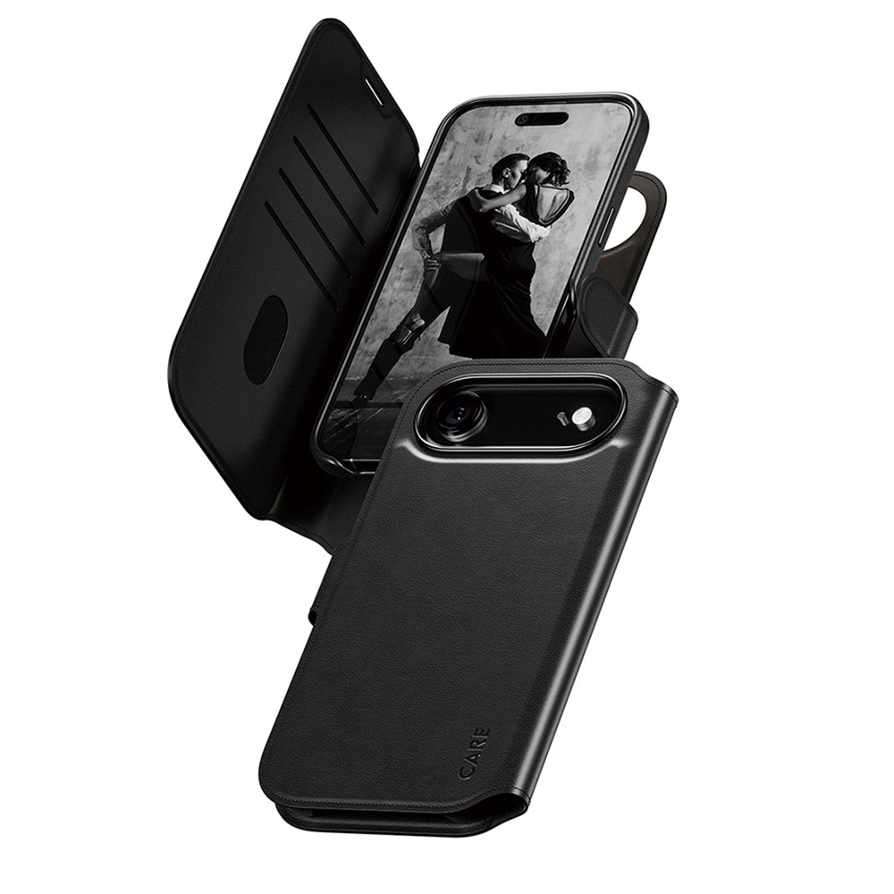 Futrola MagSafe za Apple iPhone 17 Air, PanzerGlass, Care Feature Tango Two-in-One, Crna