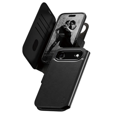 Futrola MagSafe za Apple iPhone 17 Air, PanzerGlass, Care Feature Tango Two-in-One, Crna