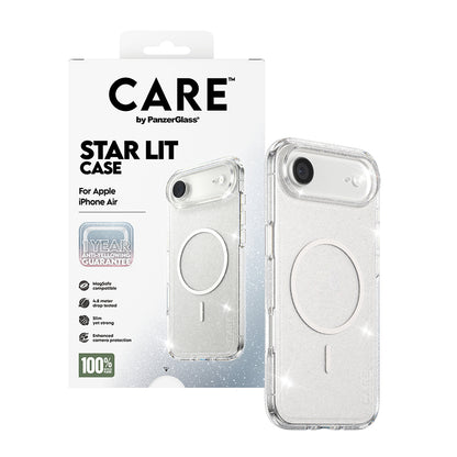Futrola MagSafe za Apple iPhone 17 Air, PanzerGlass, Care Urban Explorer Star Lit, Bijela Prozirna