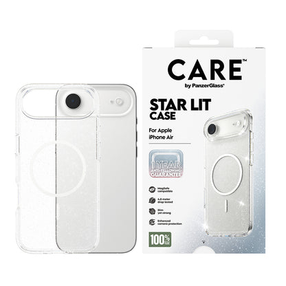 Futrola MagSafe za Apple iPhone 17 Air, PanzerGlass, Care Urban Explorer Star Lit, Bijela Prozirna